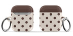 Brown Polka Dots AirPods Case