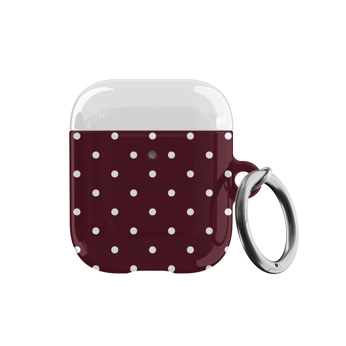 Burgundy Mini Dots AirPods Case