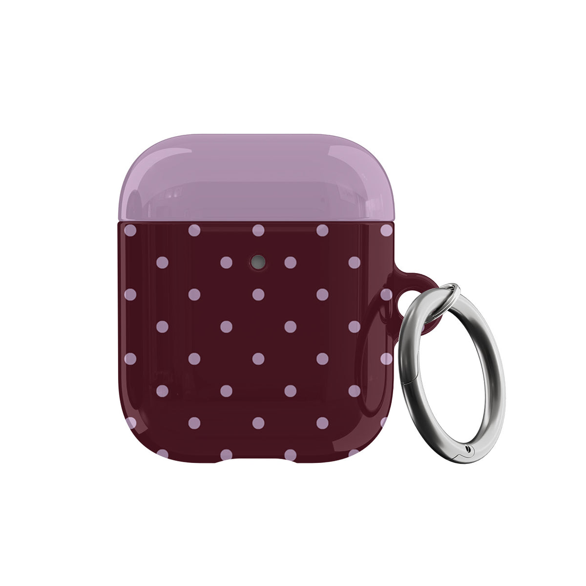 Burgundy & Violet Mini Dots AirPods Case