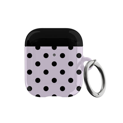 Lilac Polka Dots AirPods Case