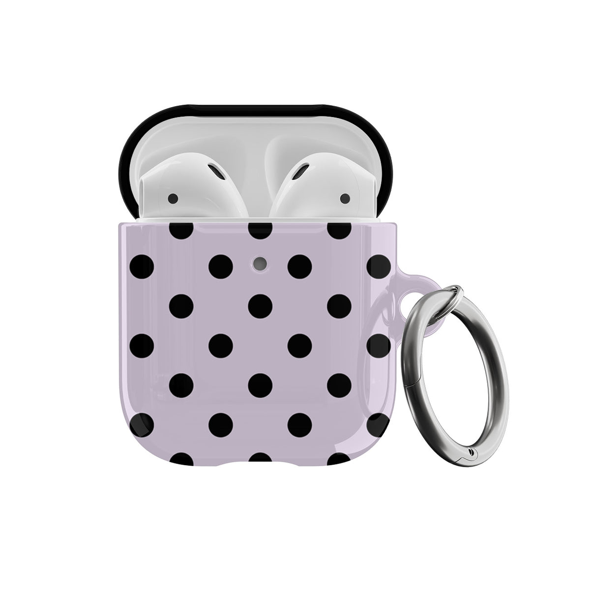 Lilac Polka Dots AirPods Case