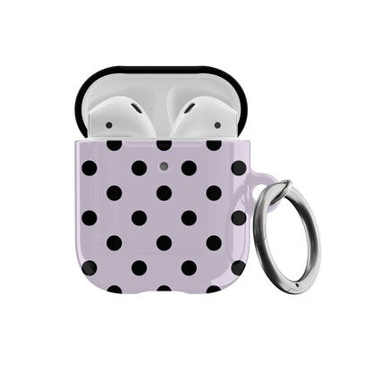 Lilac Polka Dots AirPods Case