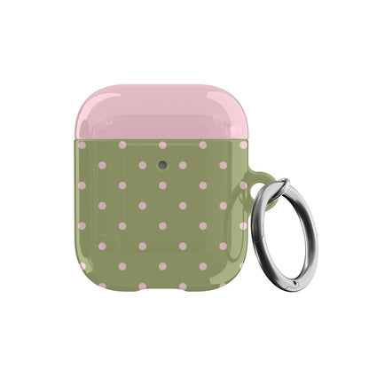 Pink Matcha Mini Dots AirPods Case
