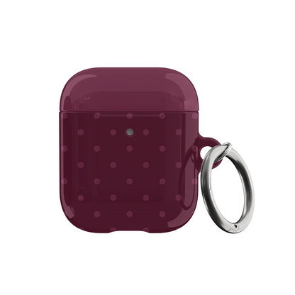 Plum Mini Dots AirPods Case