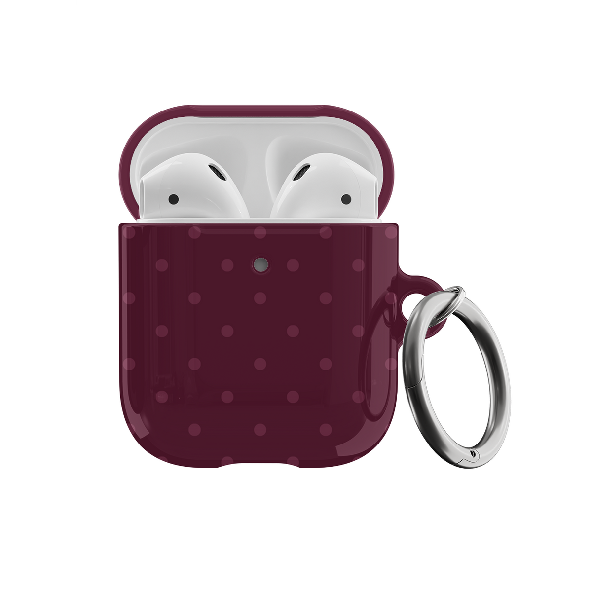 Plum Mini Dots AirPods Case