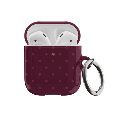 Plum Mini Dots AirPods Case