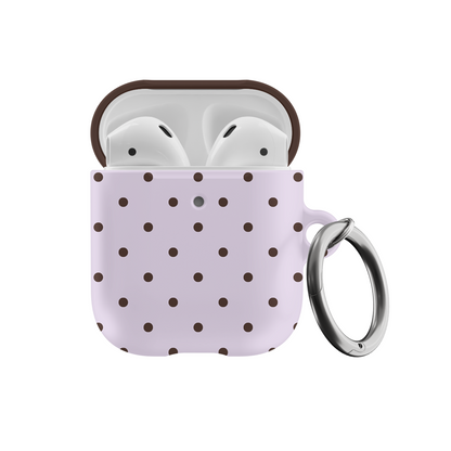 Berry Mocha Mini Dots AirPods Case