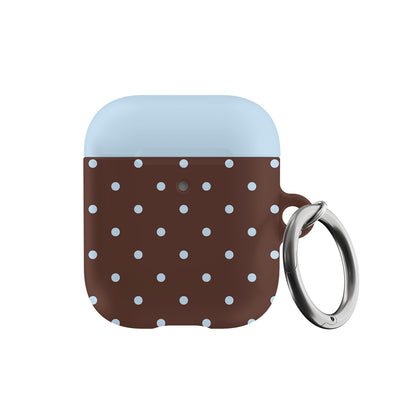 Blue Latte Mini Dots AirPods Case