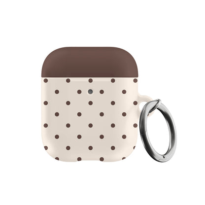 Brown Mini Dots AirPods Case