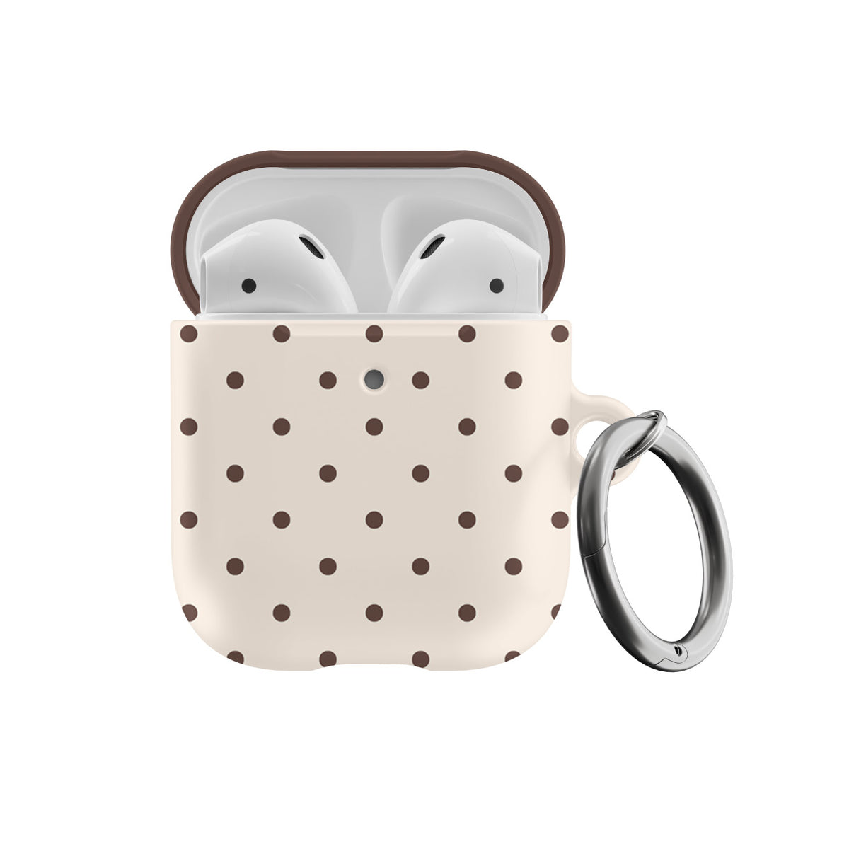 Brown Mini Dots AirPods Case