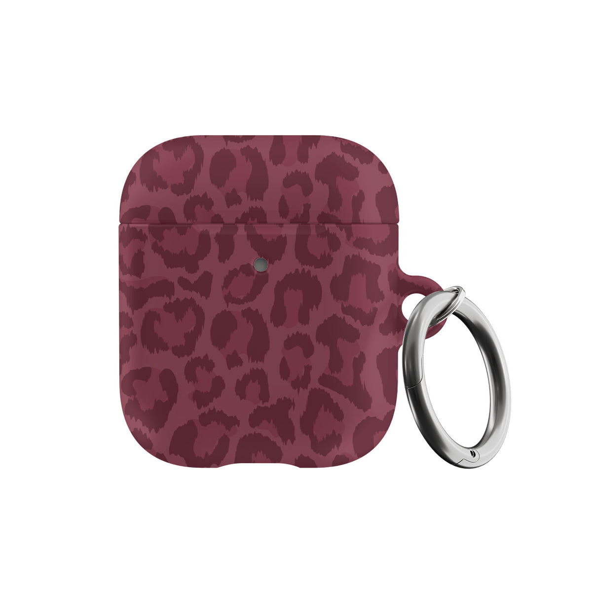 Burgundy Leopard AirPods Case