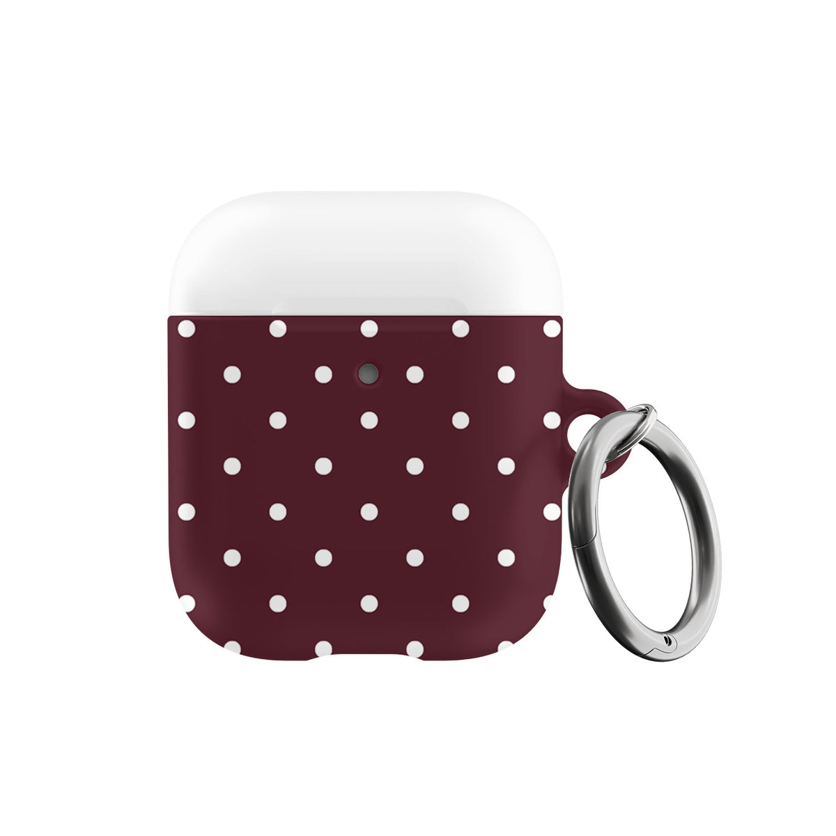 Burgundy Mini Dots AirPods Case