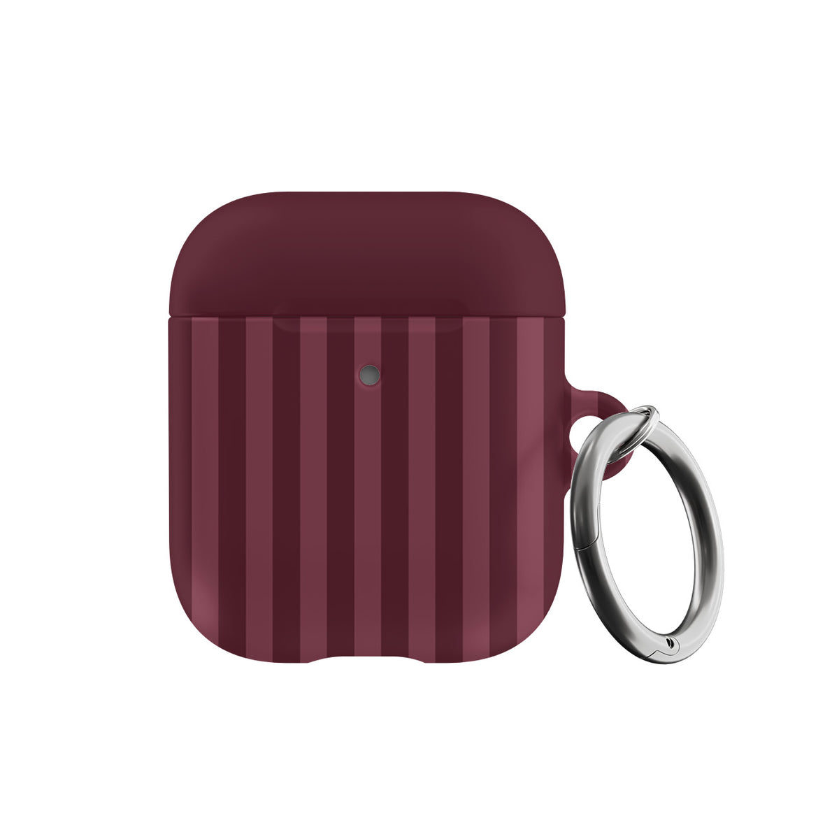 Burgundy Stripes AirPods Case