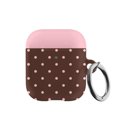 Pink Latte Mini Dots AirPods Case