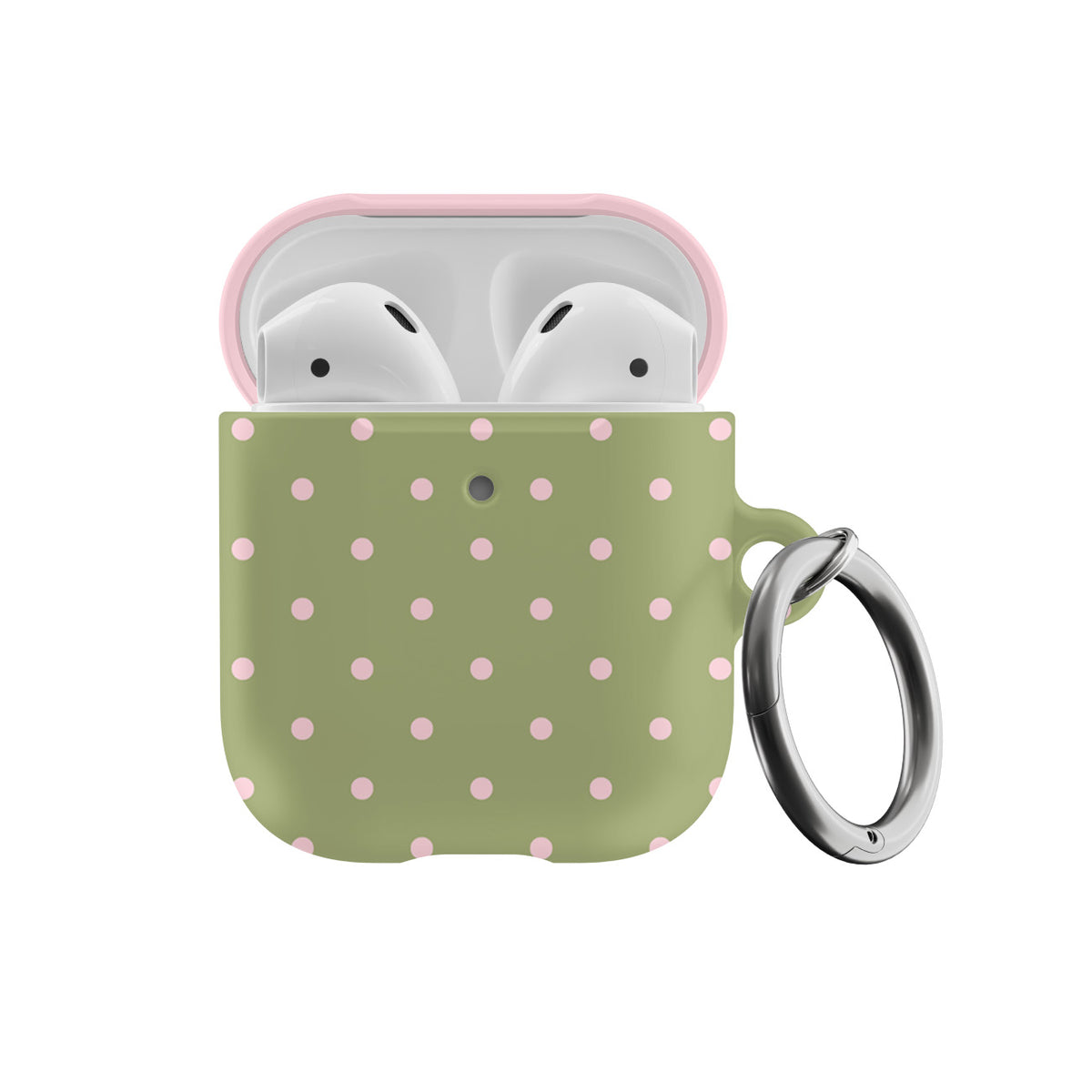 Pink Matcha Mini Dots AirPods Case
