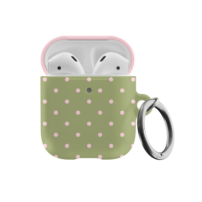 Pink Matcha Mini Dots AirPods Case