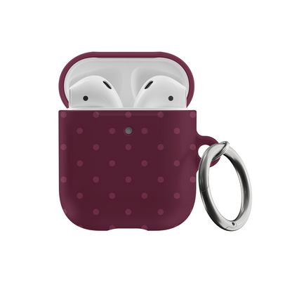 Plum Mini Dots AirPods Case
