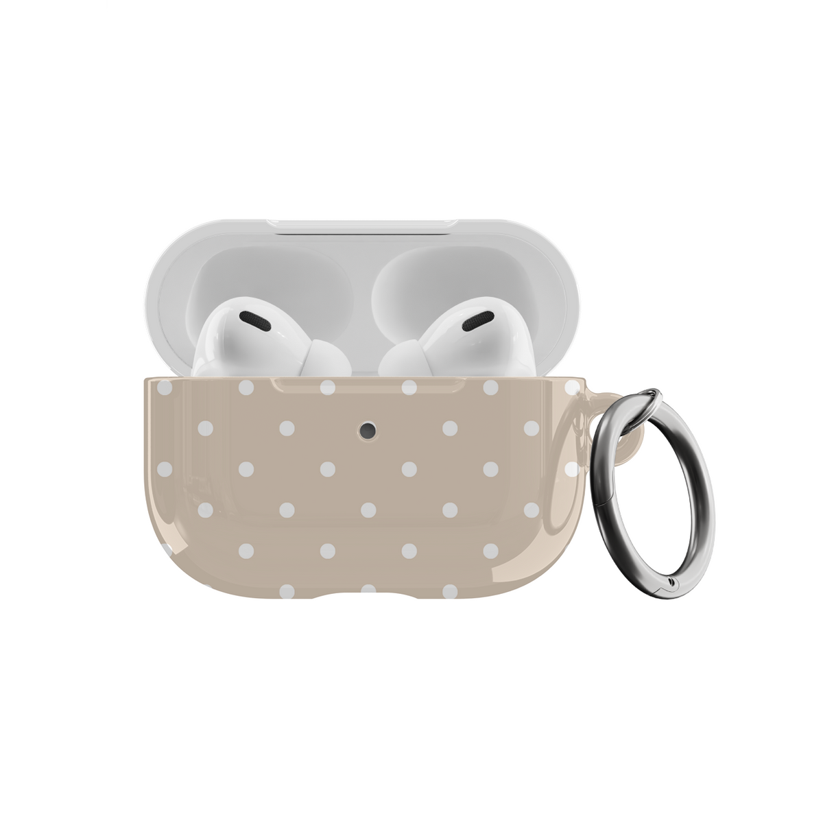 Beige Mini Dots AirPods Case
