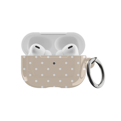 Beige Mini Dots AirPods Case