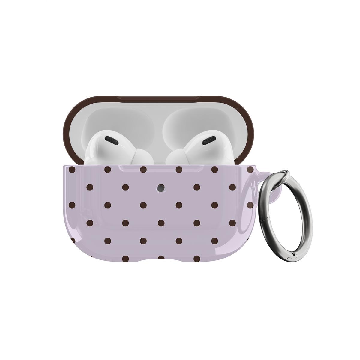 Berry Mocha Mini Dots AirPods Case