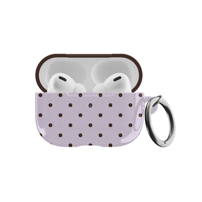 Berry Mocha Mini Dots AirPods Case