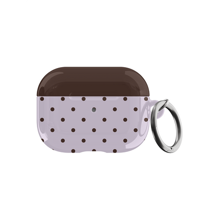 Berry Mocha Mini Dots AirPods Case