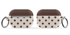 Brown Polka Dots AirPods Case