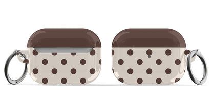 Brown Polka Dots AirPods Case