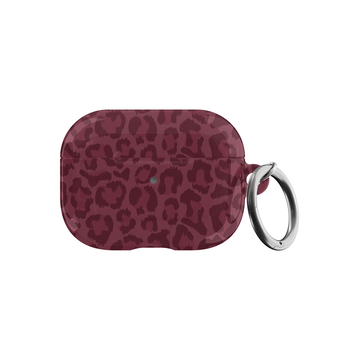 Burgundy Leopard AirPods Case