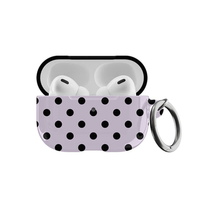 Lilac Polka Dots AirPods Case