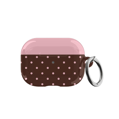 Pink Latte Mini Dots AirPods Case