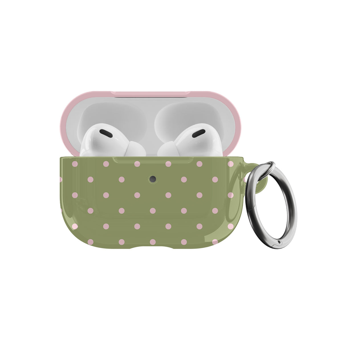 Pink Matcha Mini Dots AirPods Case
