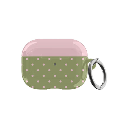 Pink Matcha Mini Dots AirPods Case