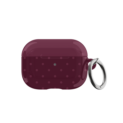 Plum Mini Dots AirPods Case
