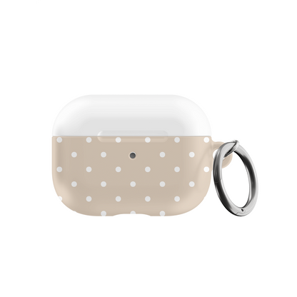 Beige Mini Dots AirPods Case