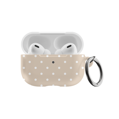 Beige Mini Dots AirPods Case