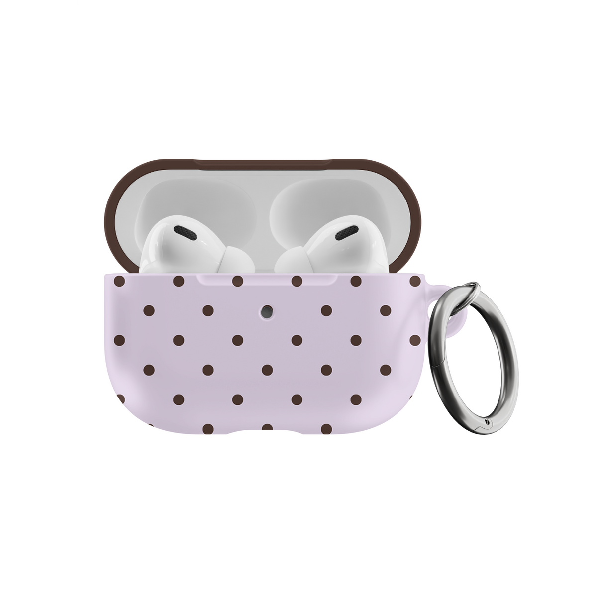 Berry Mocha Mini Dots AirPods Case