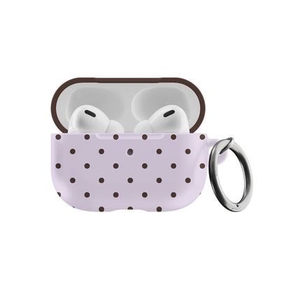 Berry Mocha Mini Dots AirPods Case