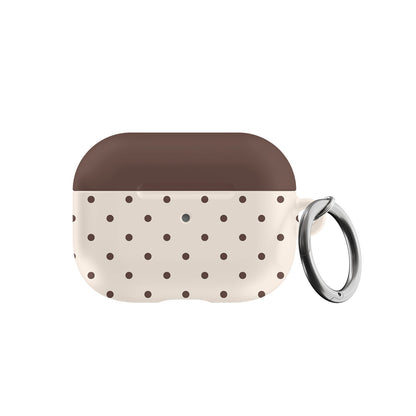 Brown Mini Dots AirPods Case