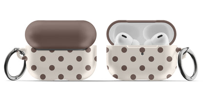 Brown Polka Dots AirPods Case