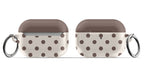 Brown Polka Dots AirPods Case