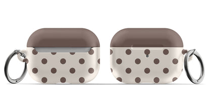 Brown Polka Dots AirPods Case