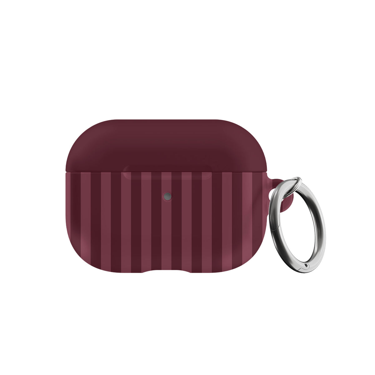 Burgundy Stripes AirPods Case