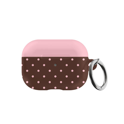 Pink Latte Mini Dots AirPods Case