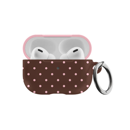 Pink Latte Mini Dots AirPods Case
