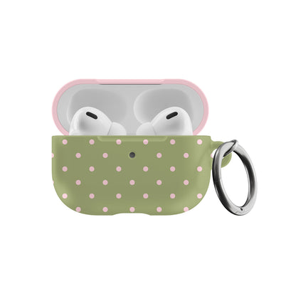 Pink Matcha Mini Dots AirPods Case