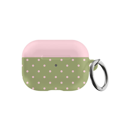 Pink Matcha Mini Dots AirPods Case