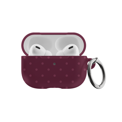 Plum Mini Dots AirPods Case