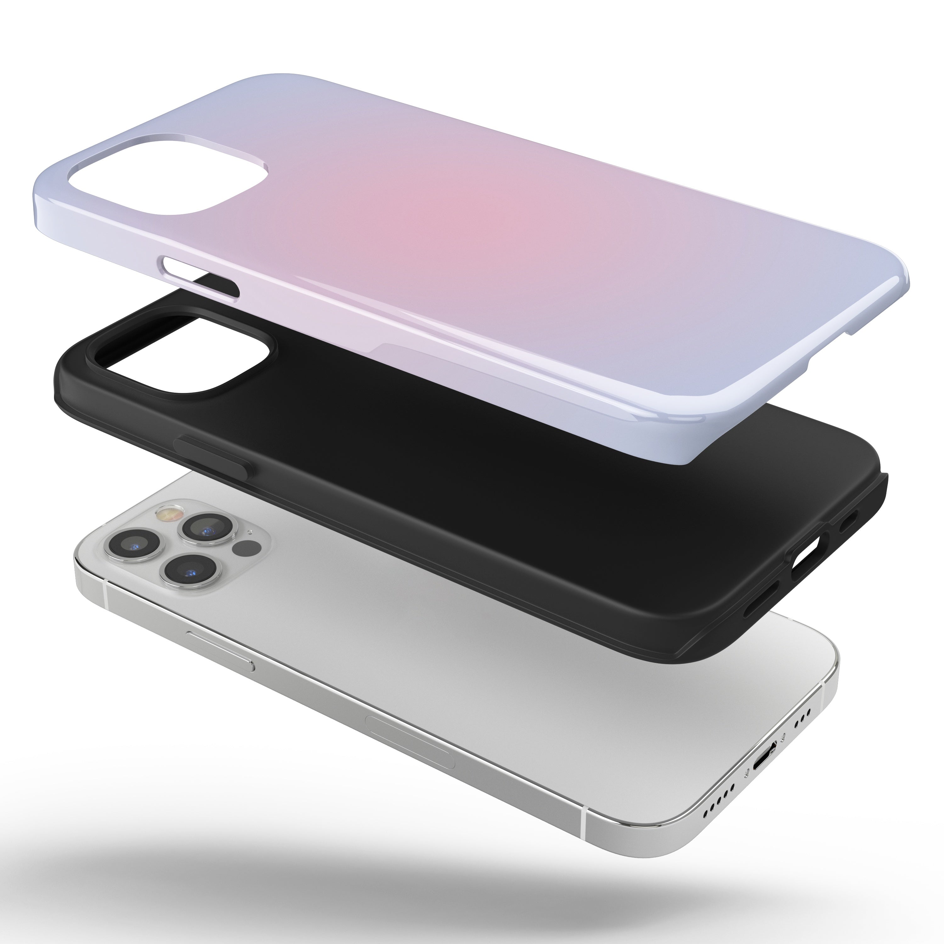 Pink and Blue Aura iPhone Case