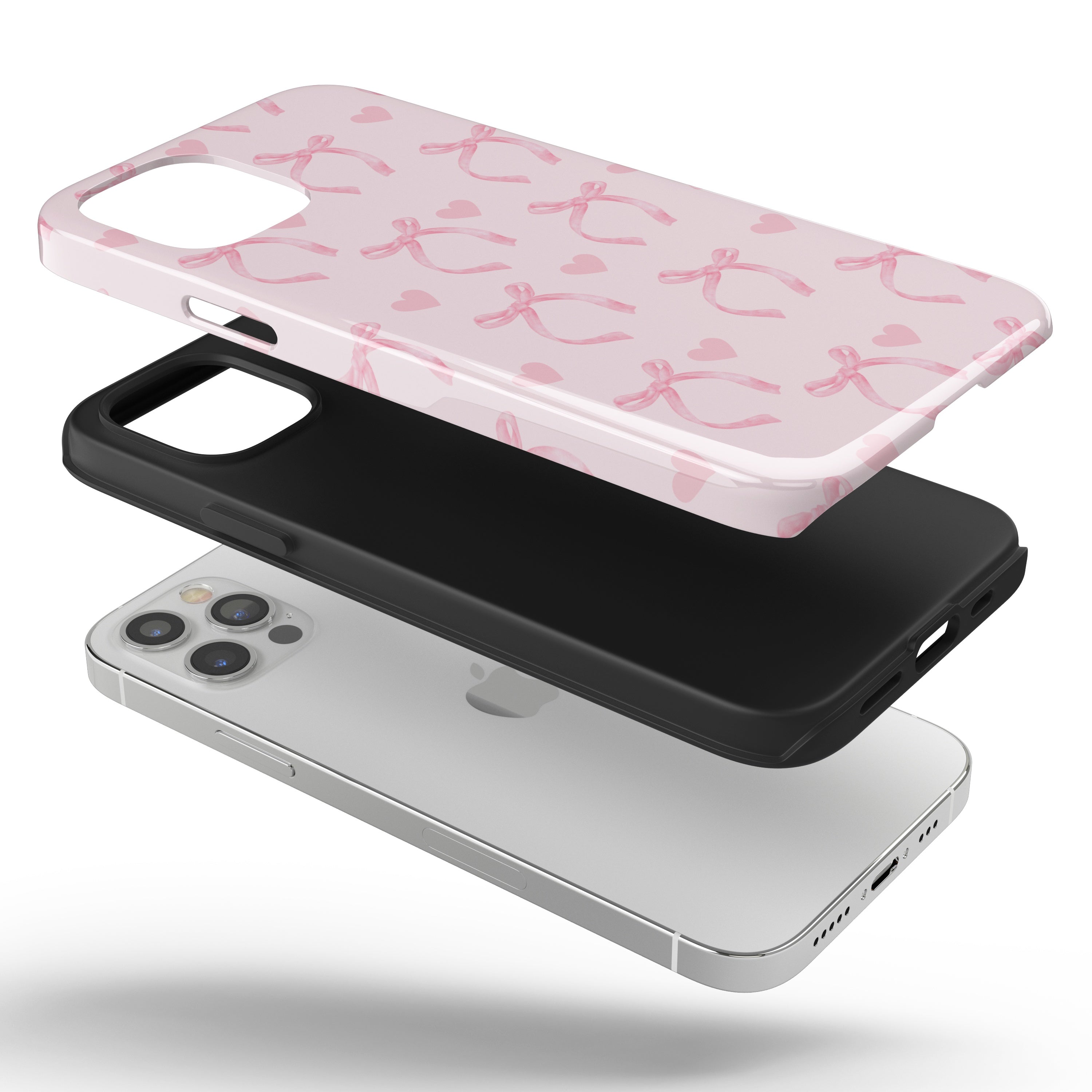 Bows & Hearts iPhone Case